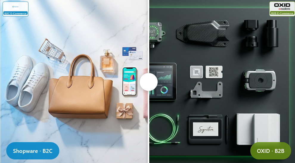 Oxid und Shopware im Vergleich